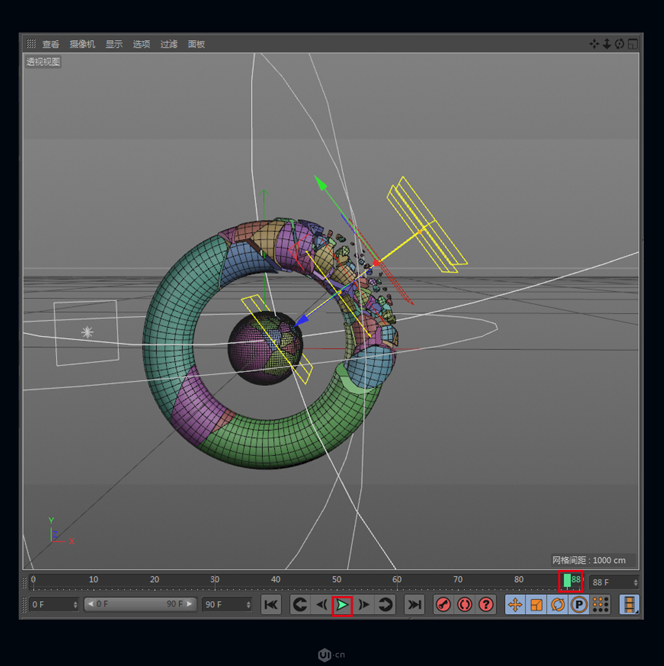 C4D制作立体风格的泰森破碎效果,PS教程,思缘教程网