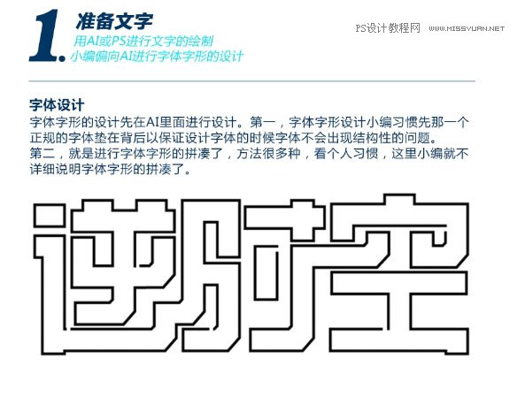 科技字体：用PS制作蓝色发光字,PS教程,思缘教程网