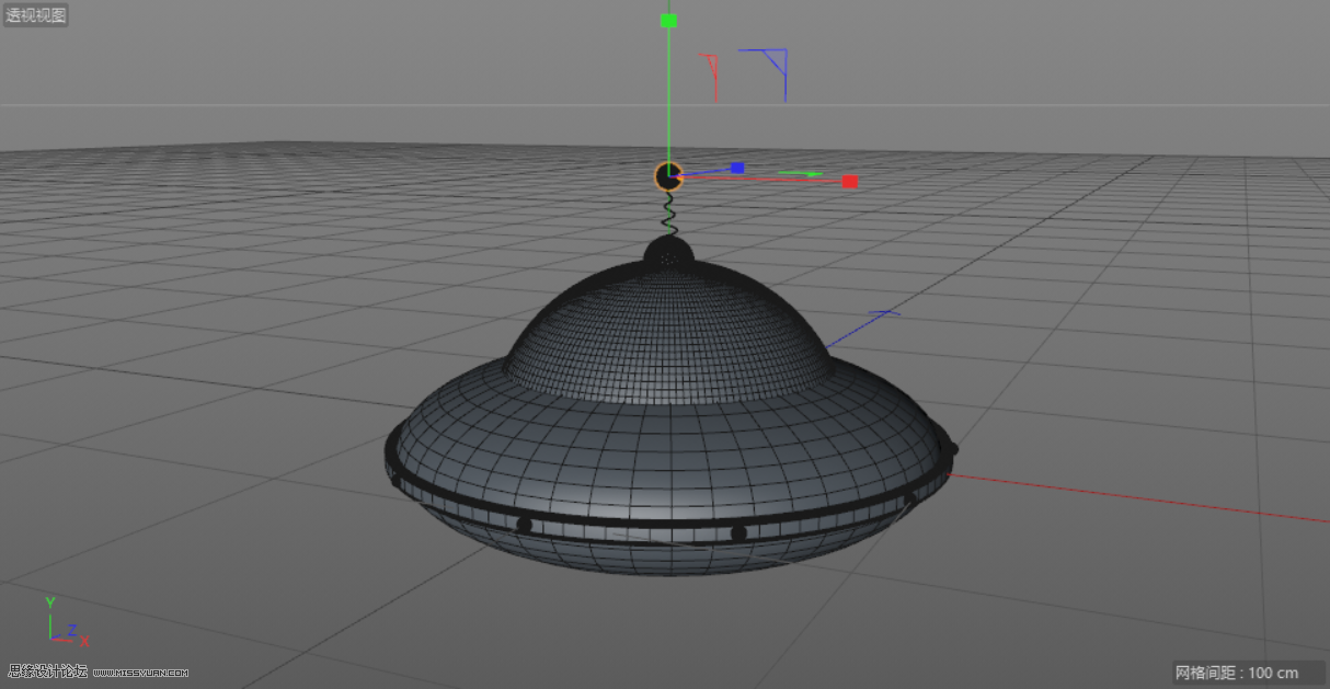 C4D制作小黄人飞碟建模及渲染教程,PS教程,思缘教程网