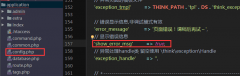 TP5(thinkPHP5框架)实现显示错误信息及行号功能的方法