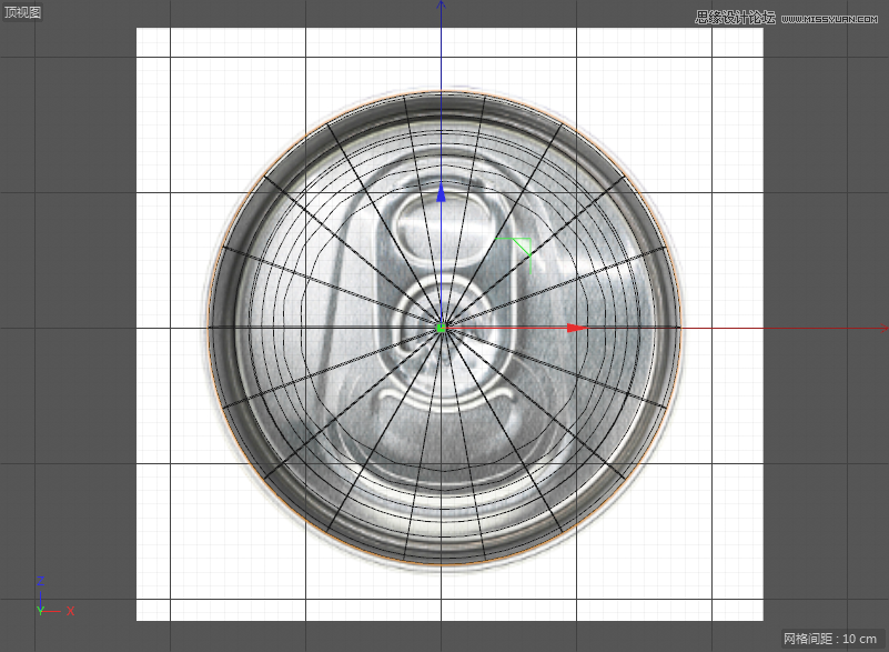 C4D制作逼真的可口可乐易拉罐模型,PS教程,思缘教程网