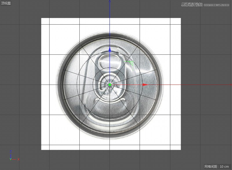 C4D制作逼真的可口可乐易拉罐模型,PS教程,思缘教程网