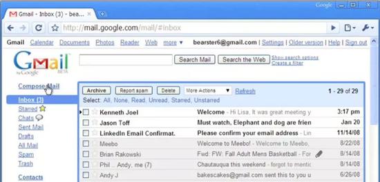 图片来源：Gmail in 30 seconds