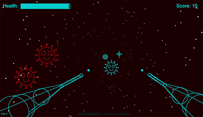 新型冠状病毒射击HTML5小游戏