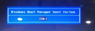 win10电脑开机显示Windows Boot Manager Boot Failed的·解决方法