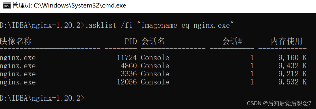 windows查看nginx是否启动及常用命令小结介绍