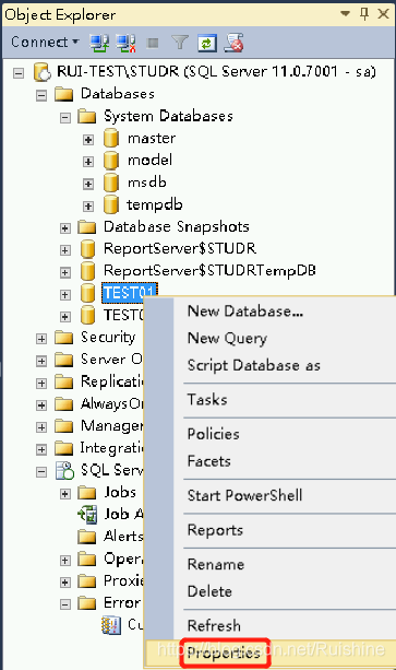 SQLServer日志收缩的两种方法