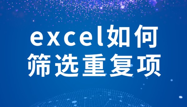 Excel怎么筛选重复项 Excel筛选重复项的方法