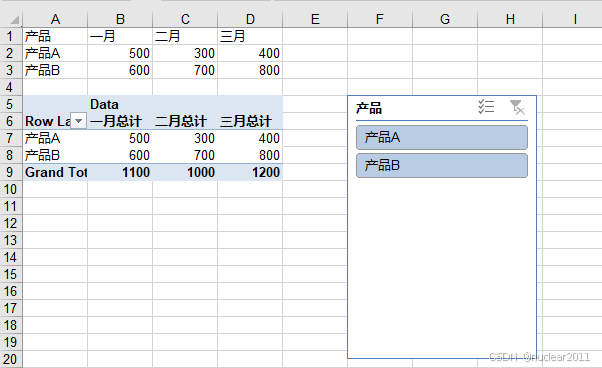 C#实现在Excel中插入和操作切片器